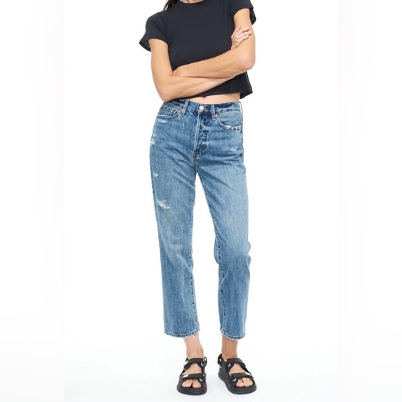 Pistola Charlie High Rise Straight Jean Size 24 - Picture 1 of 6